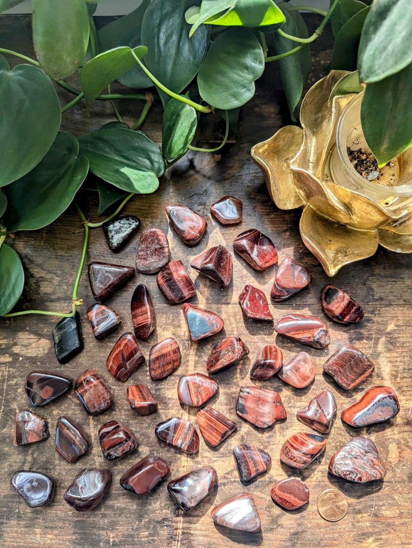 Red Tigers Eye Tumble
