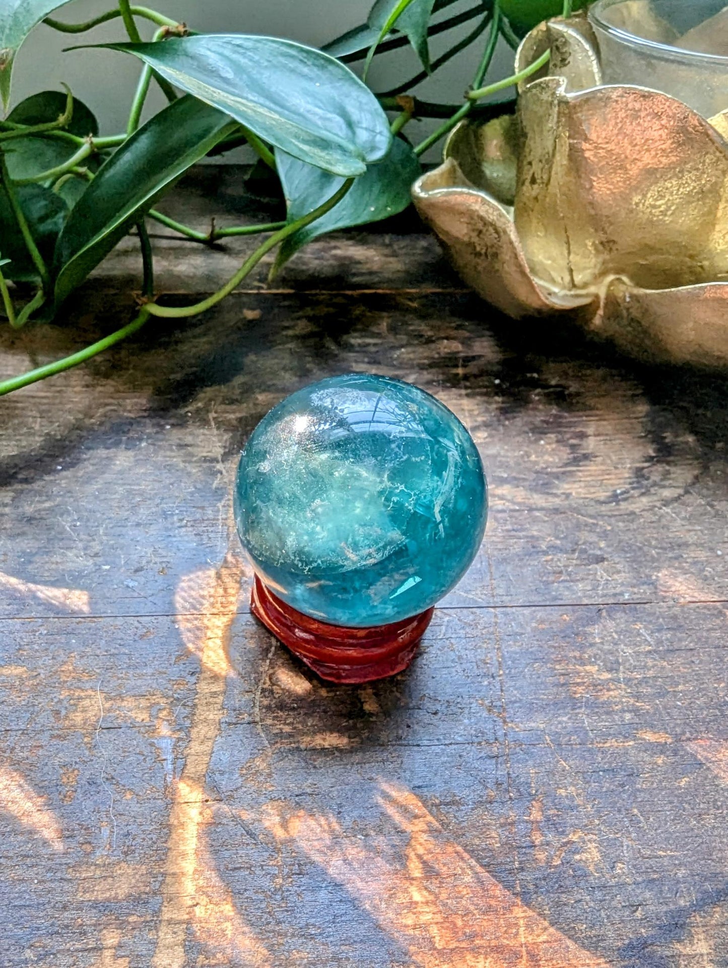 Blue Fluorite Sphere