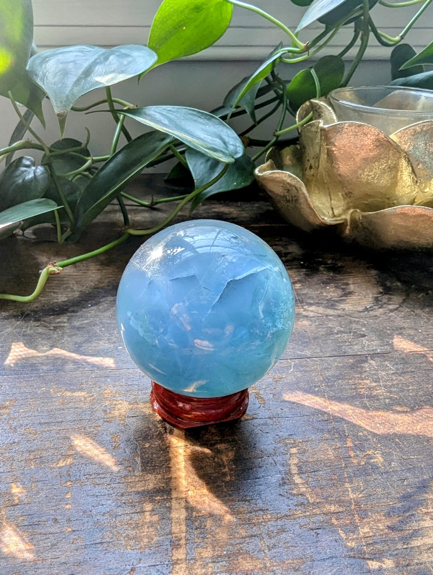 Blue Fluorite Sphere