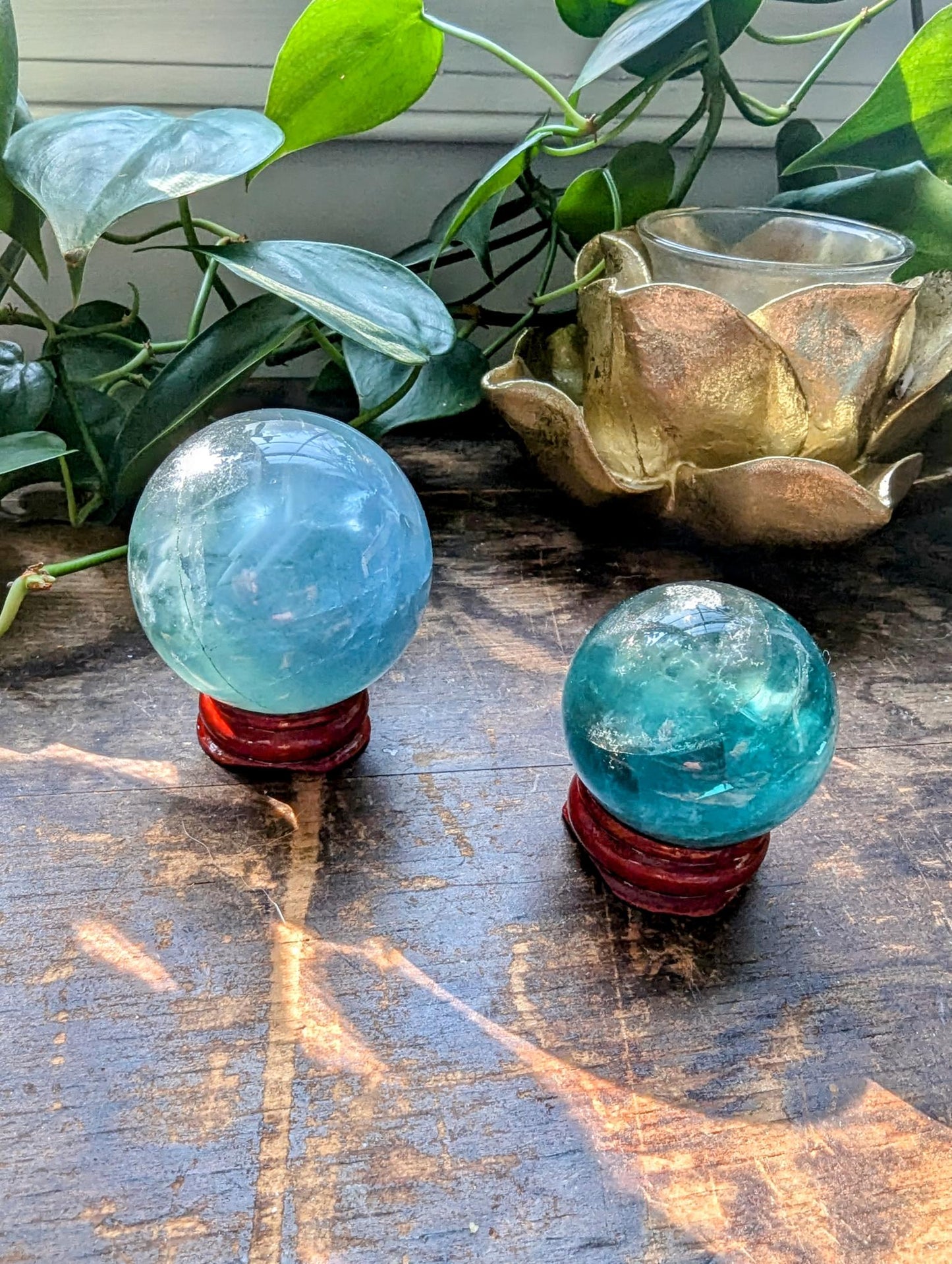 Blue Fluorite Sphere