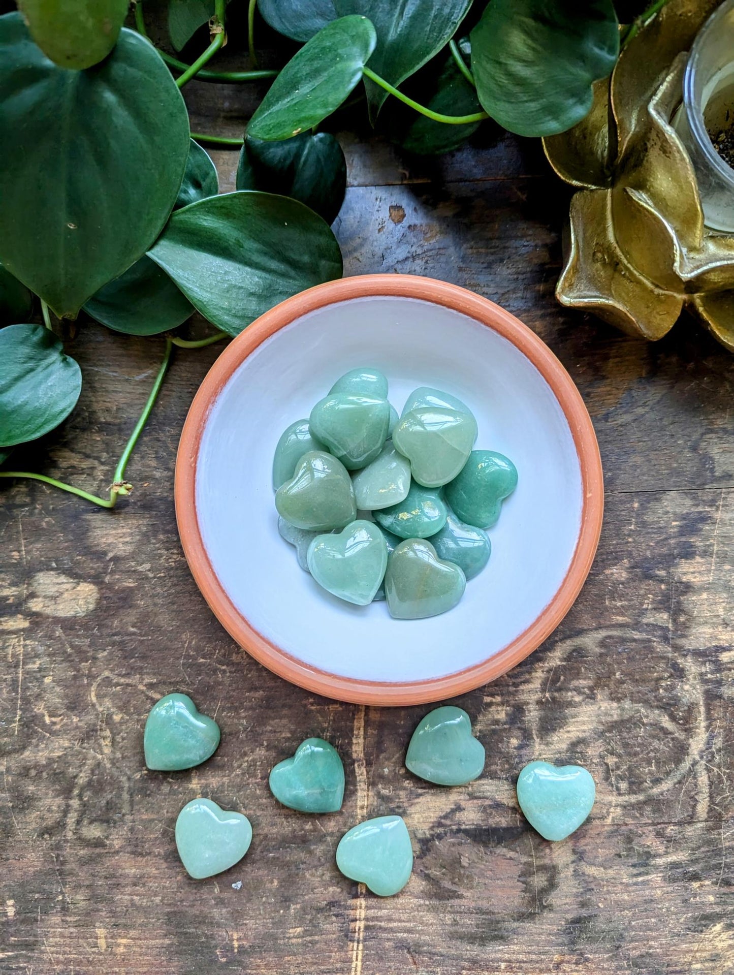 Green Aventurine Mini Heart