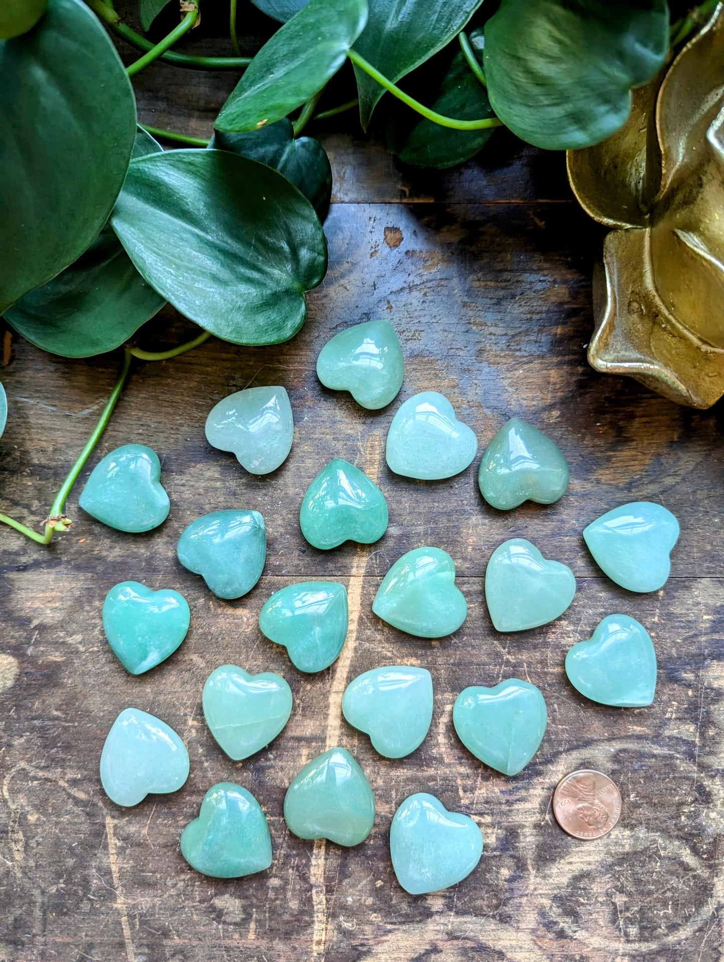 Green Aventurine Mini Heart