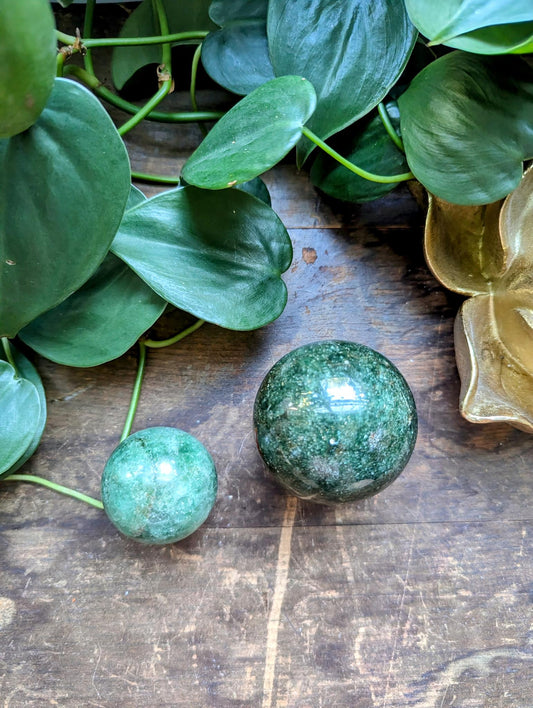 Green Strawberry Quartz Sphere